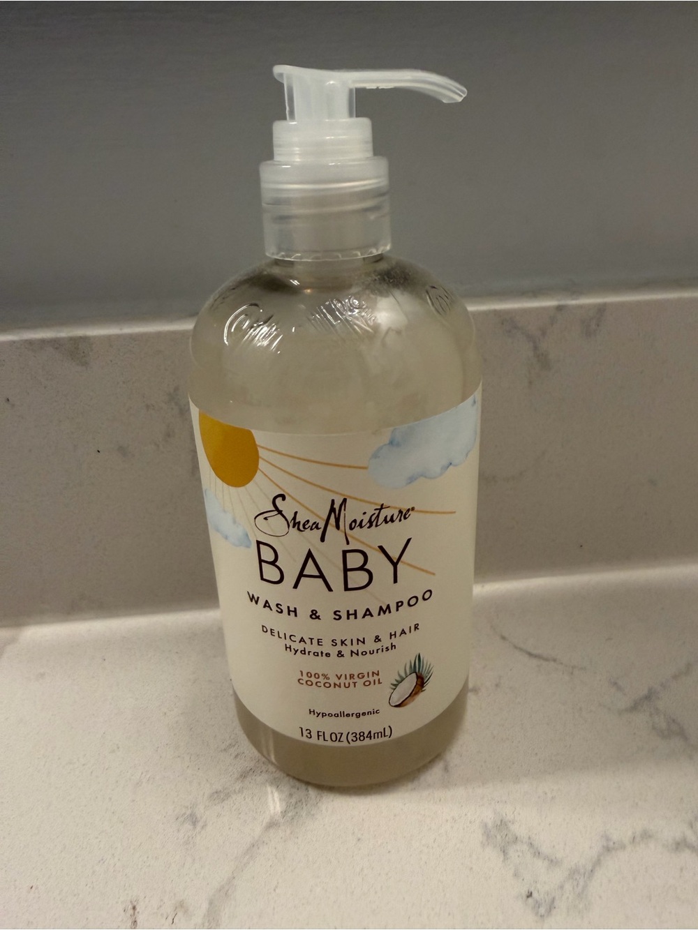 Shea Moisture Baby Wash & Shampoo Coconut Oil 13 oz
